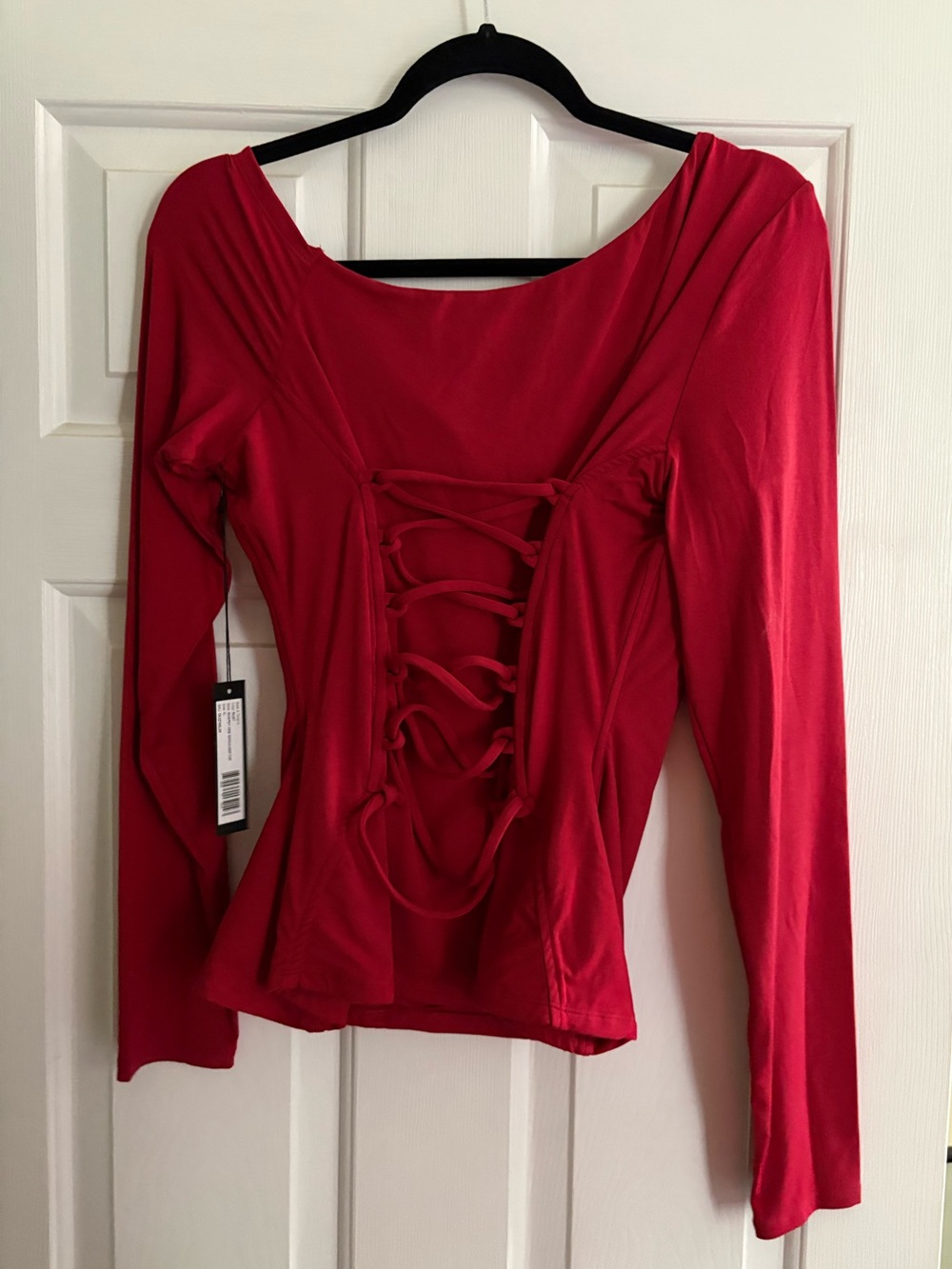 TA3 Shapey One Shoulder Long Sleeve Top - Picture 4 of 4